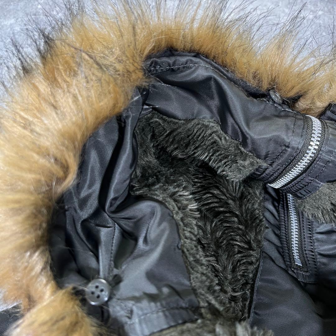 ▼N-2B アルファ　フライトジャケット　M 短丈　オリーブ　ミリタリー　モード