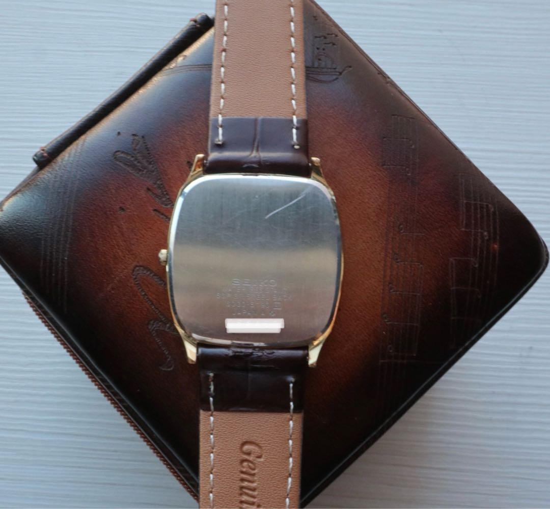 SEIKO シャリオ tank 6030 レクタンギュラー ゴールド 稼動品 - メルカリ