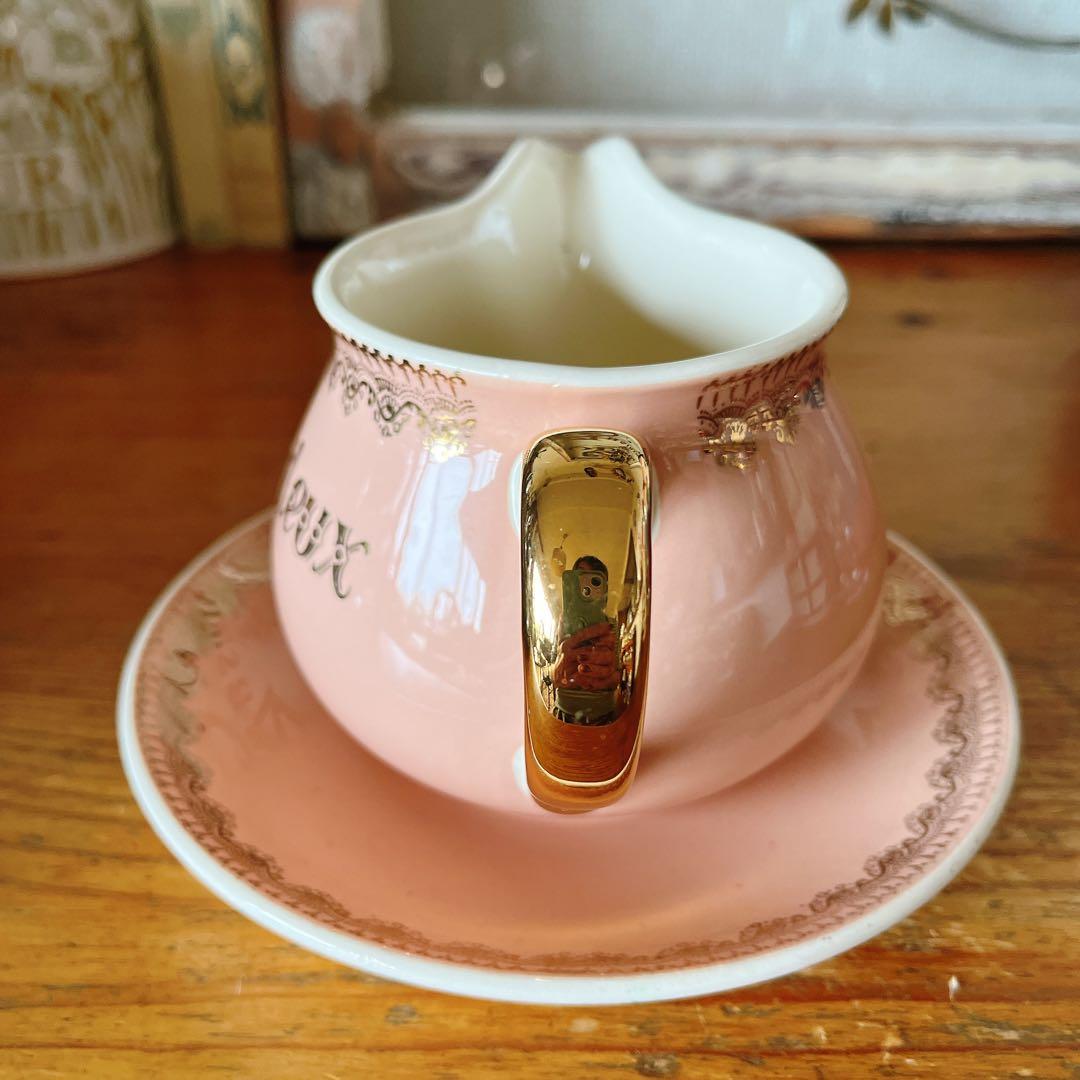 kanako ビレロイボッホ　可愛いベビーピンクのソースポット