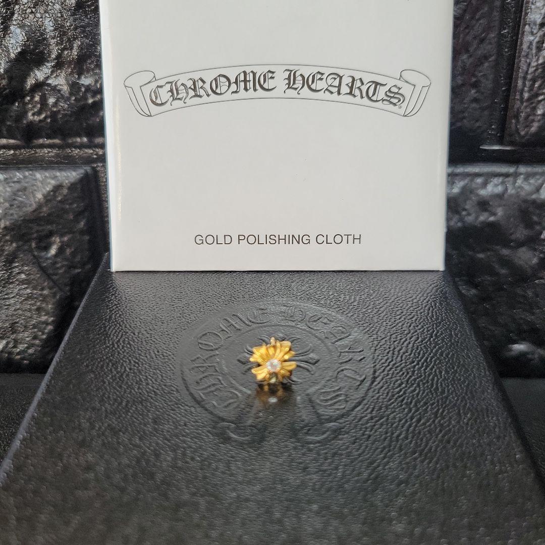 【肩甲骨クラッシャー】クロムハーツ 22K 1ダイヤ ピアス