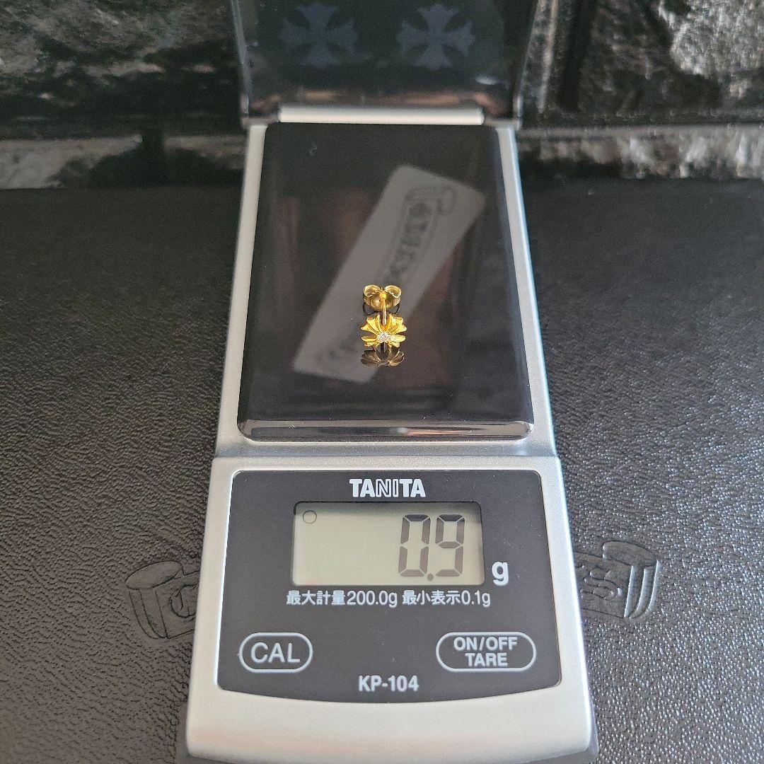 【肩甲骨クラッシャー】クロムハーツ 22K 1ダイヤ ピアス