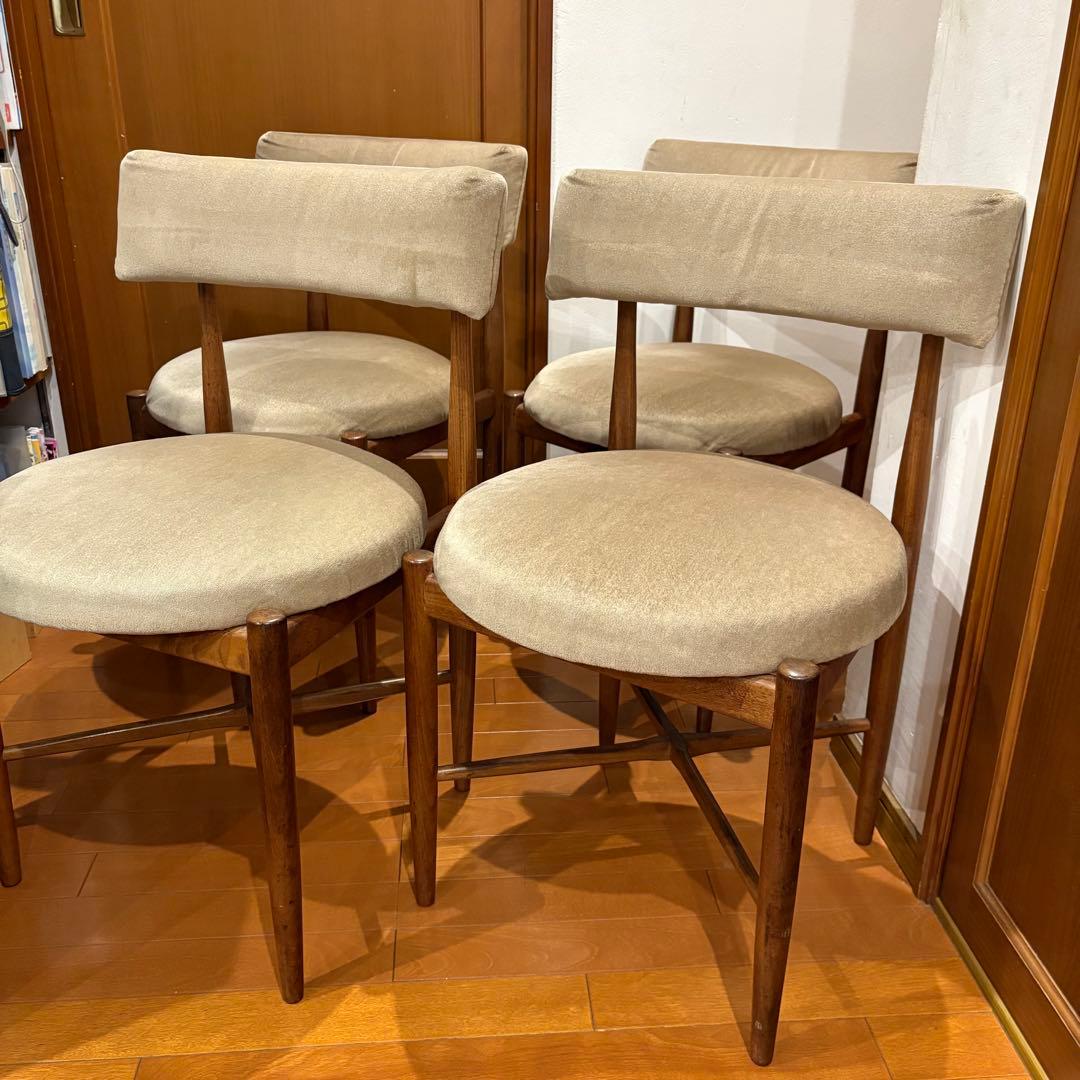 G-PLAN ジープラン フレスコ ダイニングチェア4脚セット　引き取り歓迎