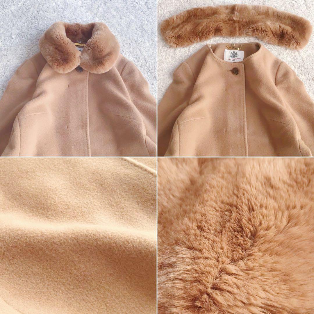 希少•完売品【2way•レッキスファー／ノーカラー】オールドイングランド／コート