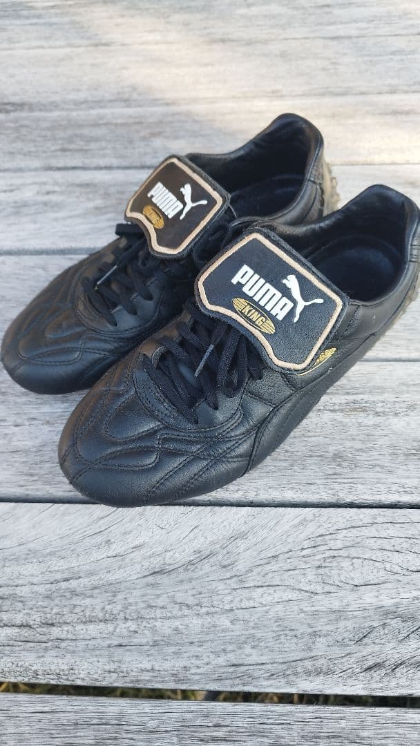 PUMA KING LS 27.0cm ブラック ゴールド