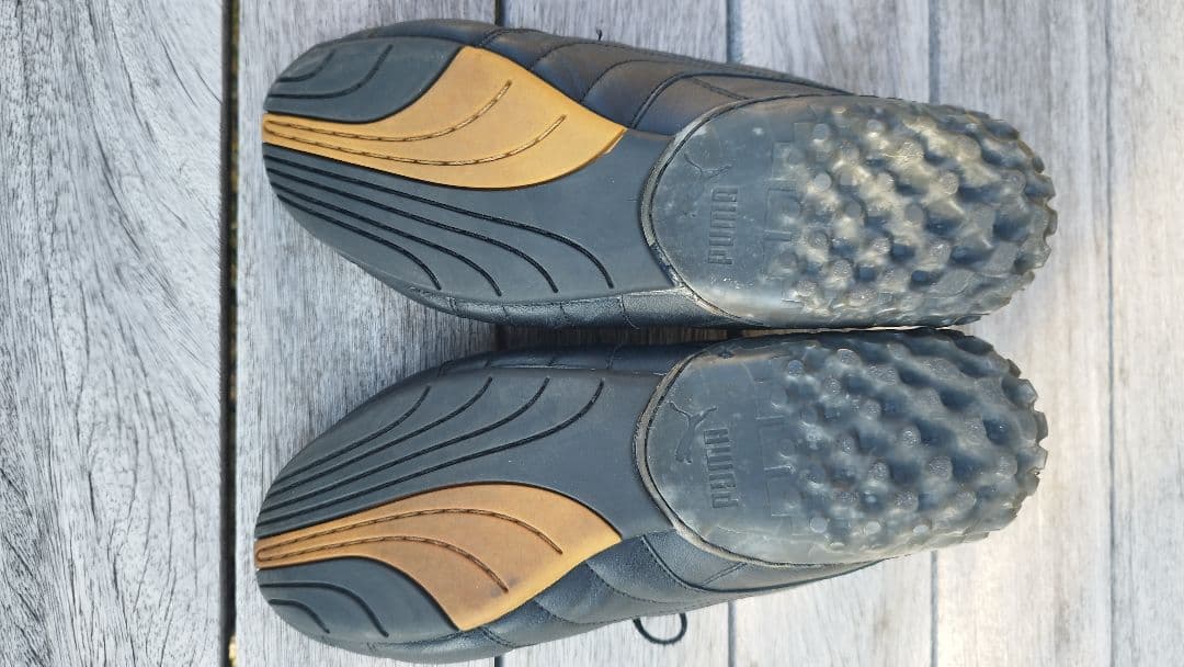 PUMA KING LS 27.0cm ブラック ゴールド