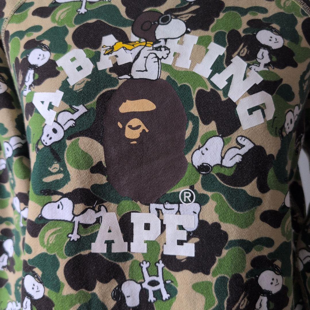 A BATHING APE スヌーピー トレーナー - メルカリ