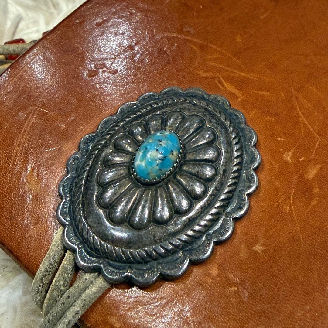 【希少】BUZZ GOLD メディスンバッグ レザー ブラウン コンチョ ビーズ