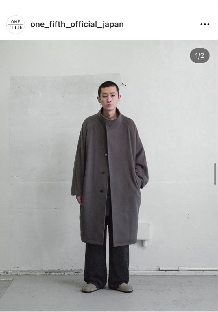 ONE FIFTH ワンフィフス knight スタンドカラー コート