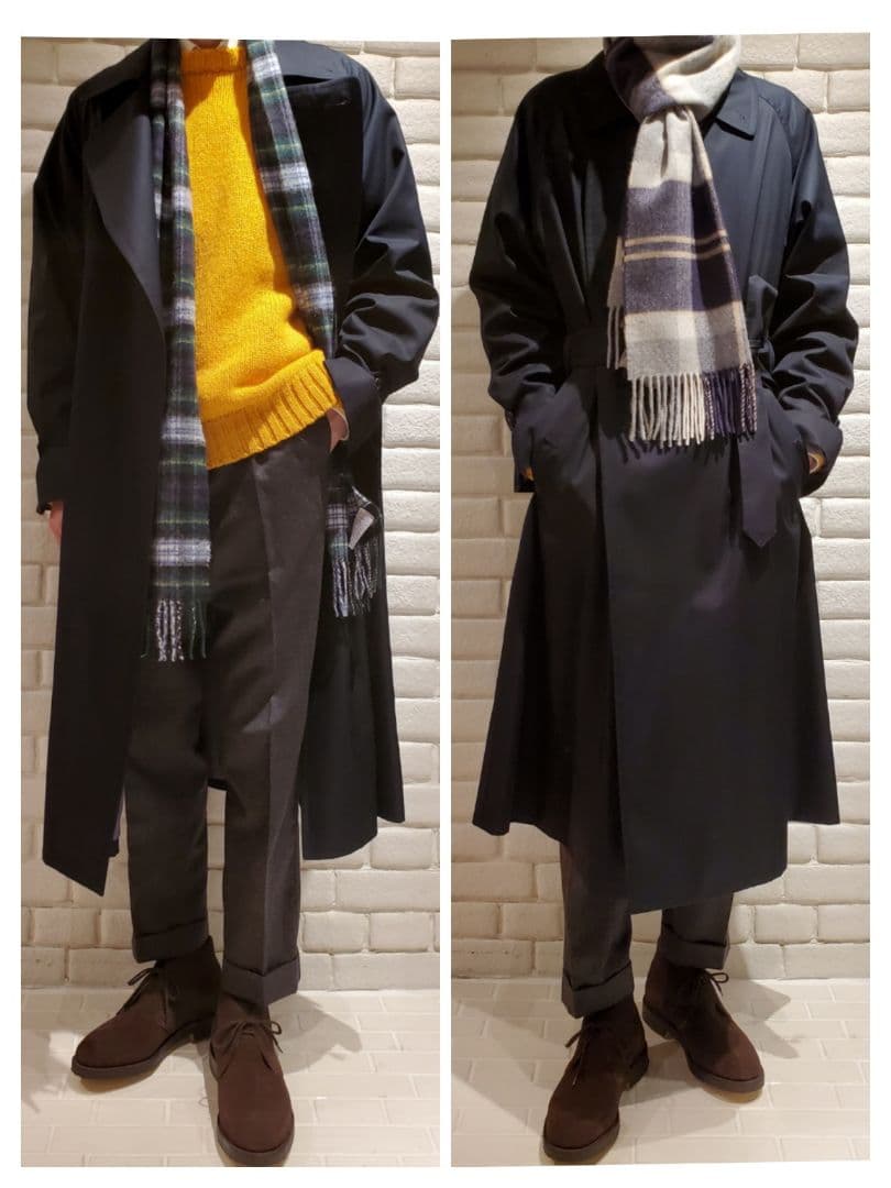 ブリティッシュメイド ネイビー タイロッケンコート Mサイズ - メルカリ