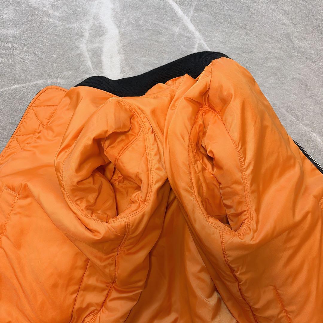 【極美品】アルファインダストリーズ MA-1 フライトジャケット ブラック L