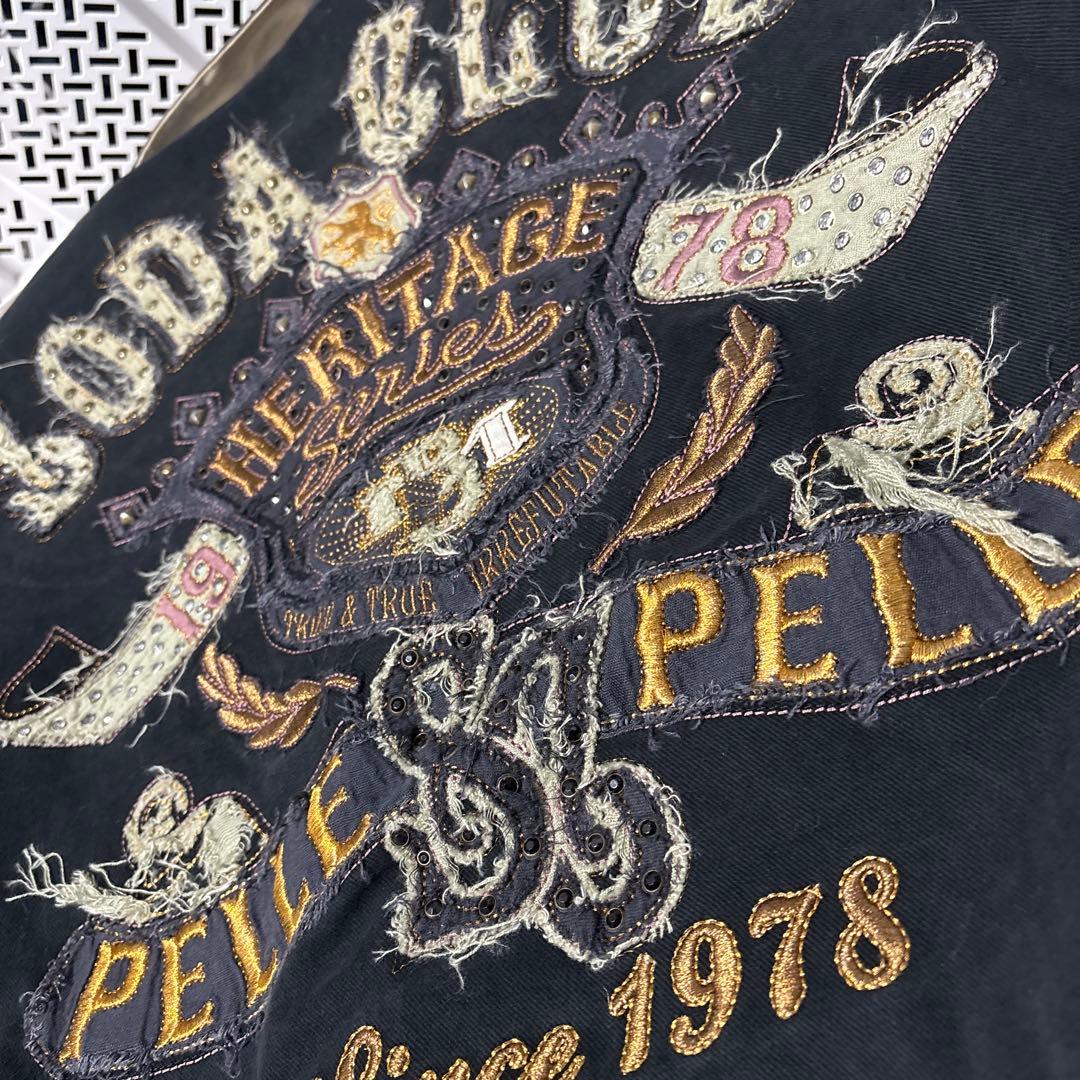 00s pellepelle ペレペレ　ジャケット　スタジャン　アウター 刺繍