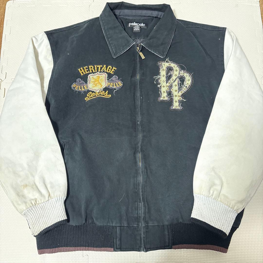 00s pellepelle ペレペレ　ジャケット　スタジャン　アウター 刺繍