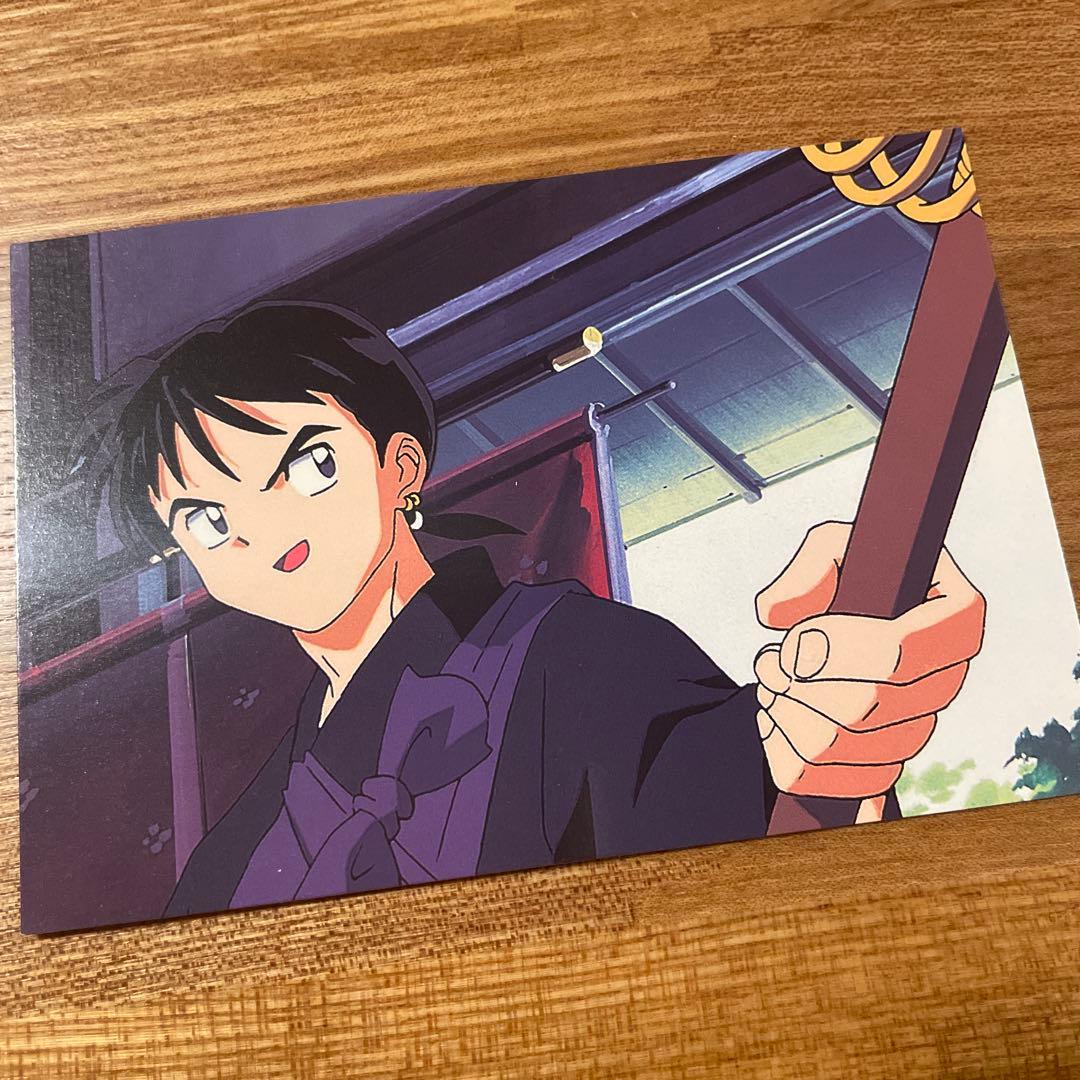 犬夜叉 弥勒 みろく アニメキャラクター ブロマイド 2枚セット - メルカリ