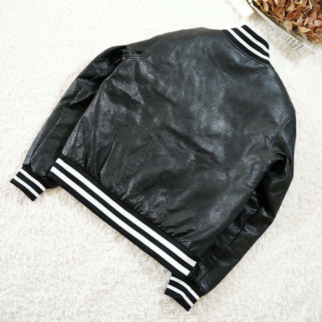 【極美品】マジェスティック　レザージャケットスタジャン　Lサイズ　ブラック