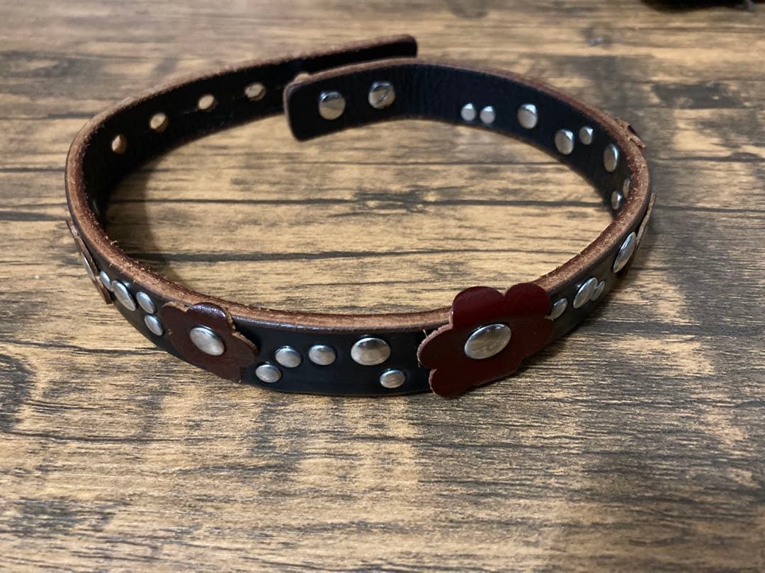 アクセサリー OUR LEGACY Black Meadow Leather Choker