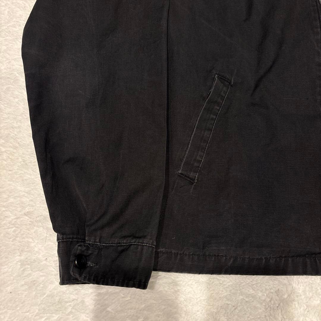 50s60s〜ブラック　黒　スイングトップ　コットン混　ヴィンテージ　ドリズラー