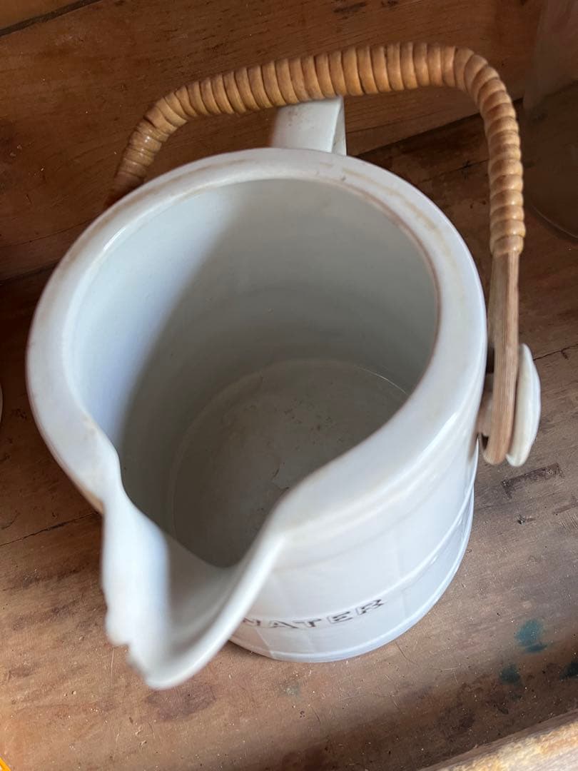 イギリスアンティーク ホットウォータージャグ シャビーシックアンティーク 英国