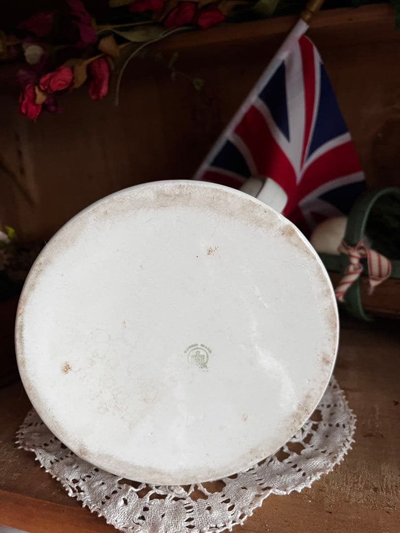イギリスアンティーク ホットウォータージャグ シャビーシックアンティーク 英国