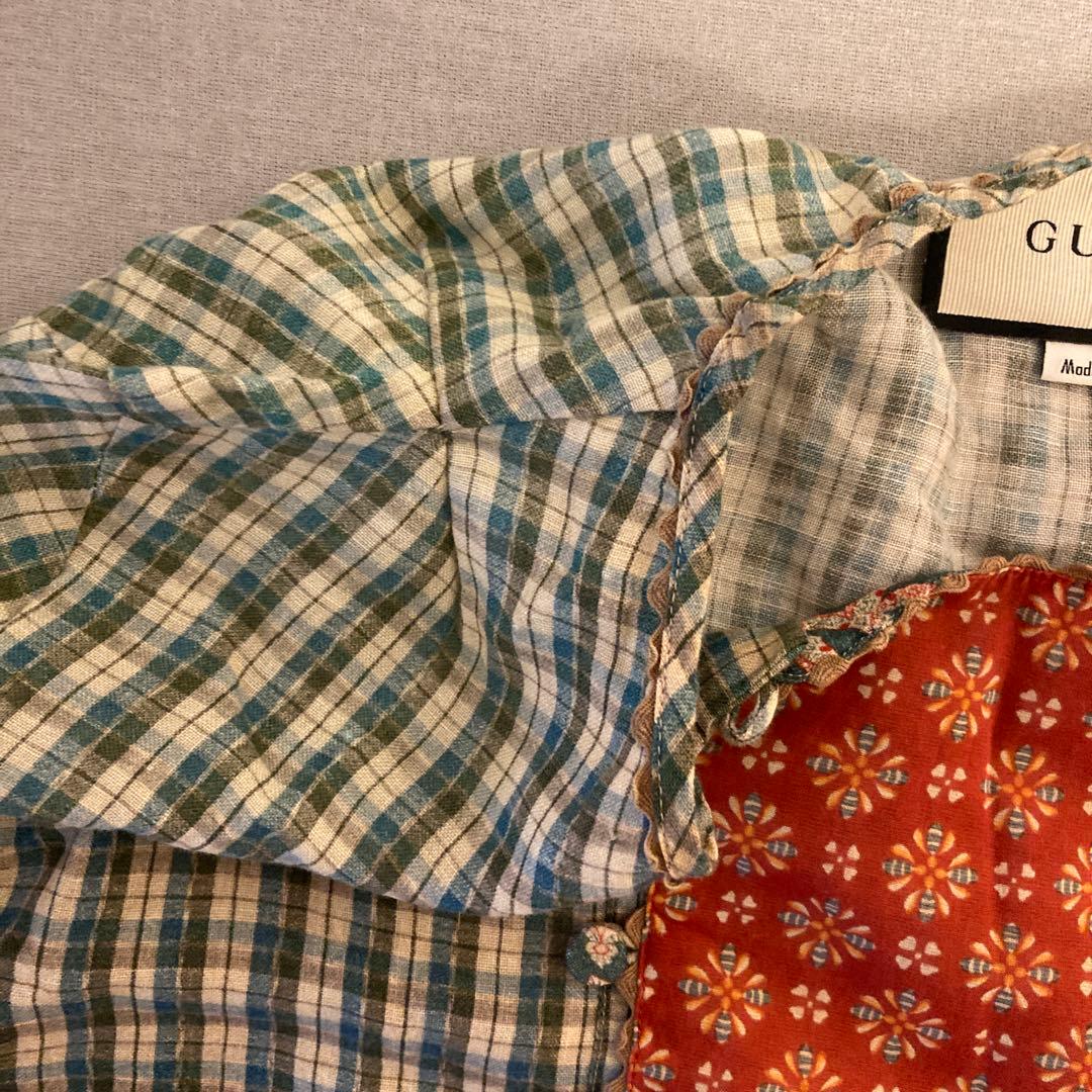 23500円から値下げGUCCI チェック柄 長袖ワンピース