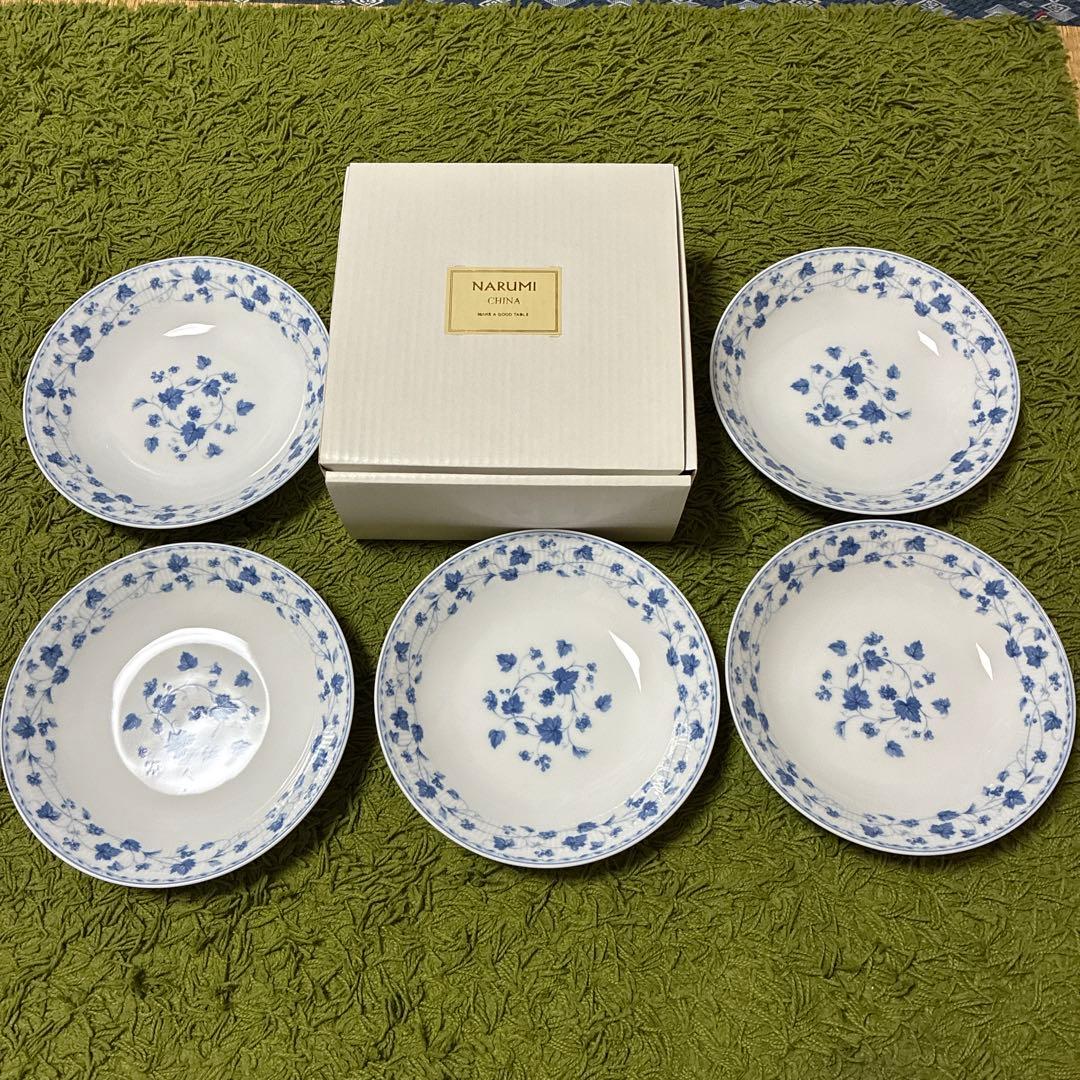 即決価格募集 NARUMI 青い花柄 食器セット 5枚 - メルカリ