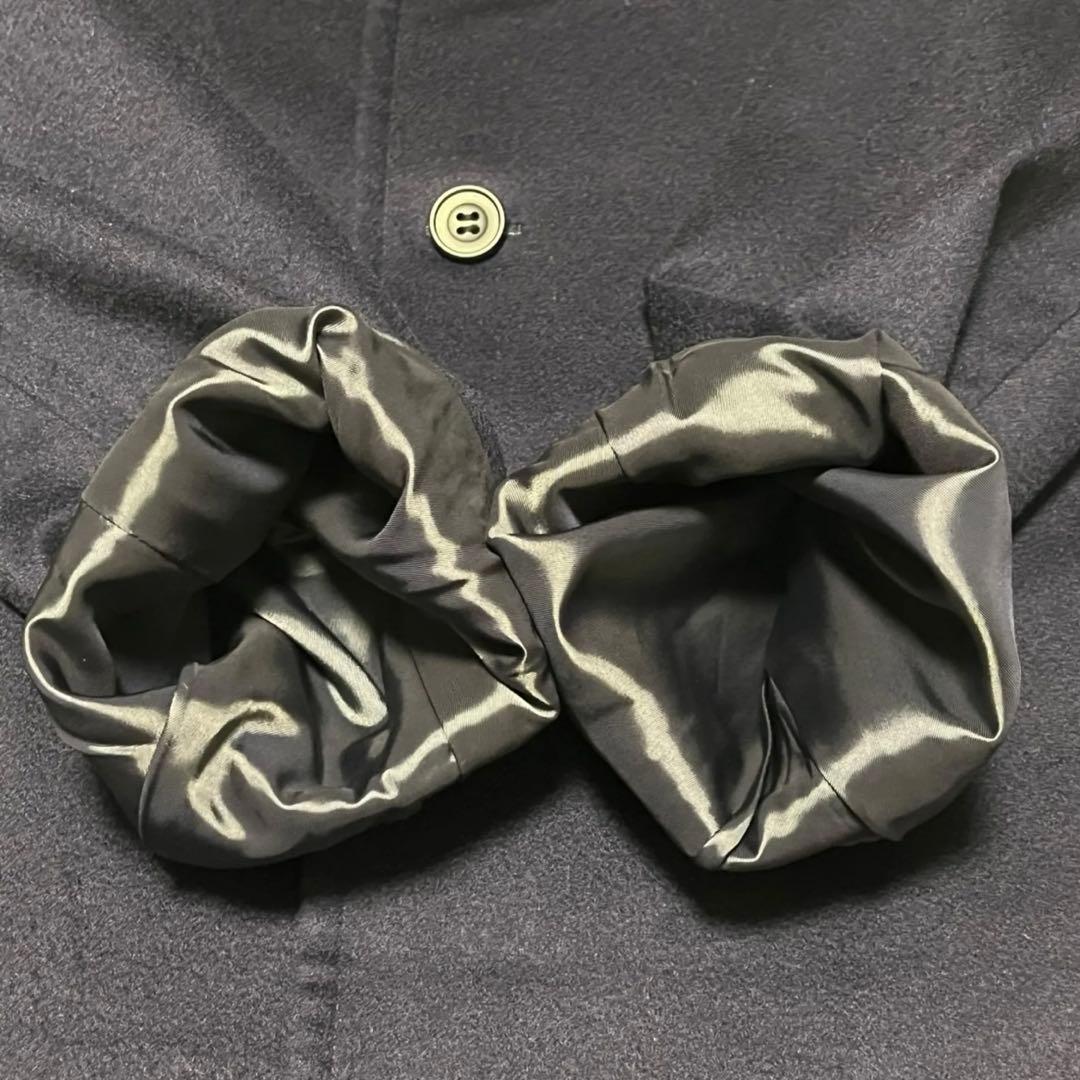 NEW YORKER ネイビー ステンカラーコート カシミヤ100%