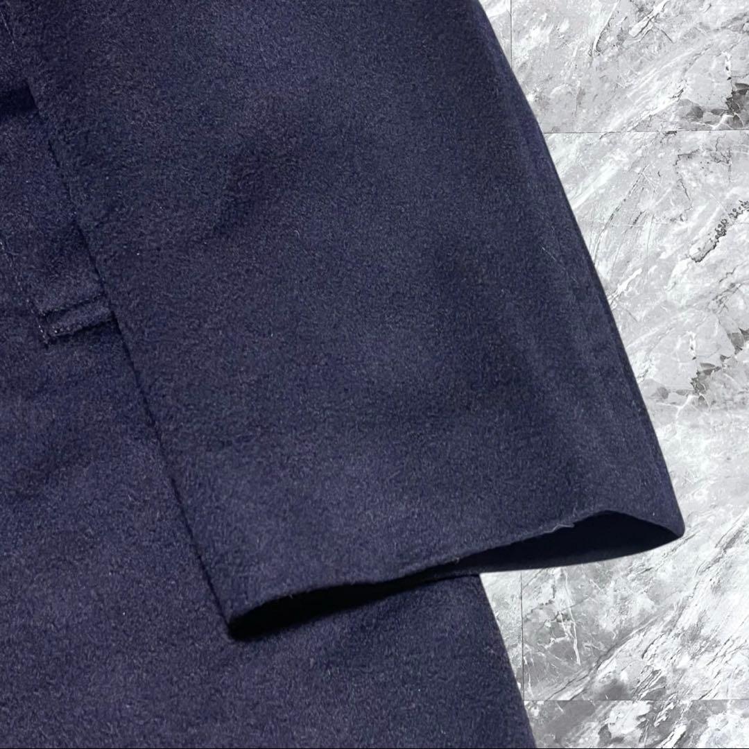 NEW YORKER ネイビー ステンカラーコート カシミヤ100%