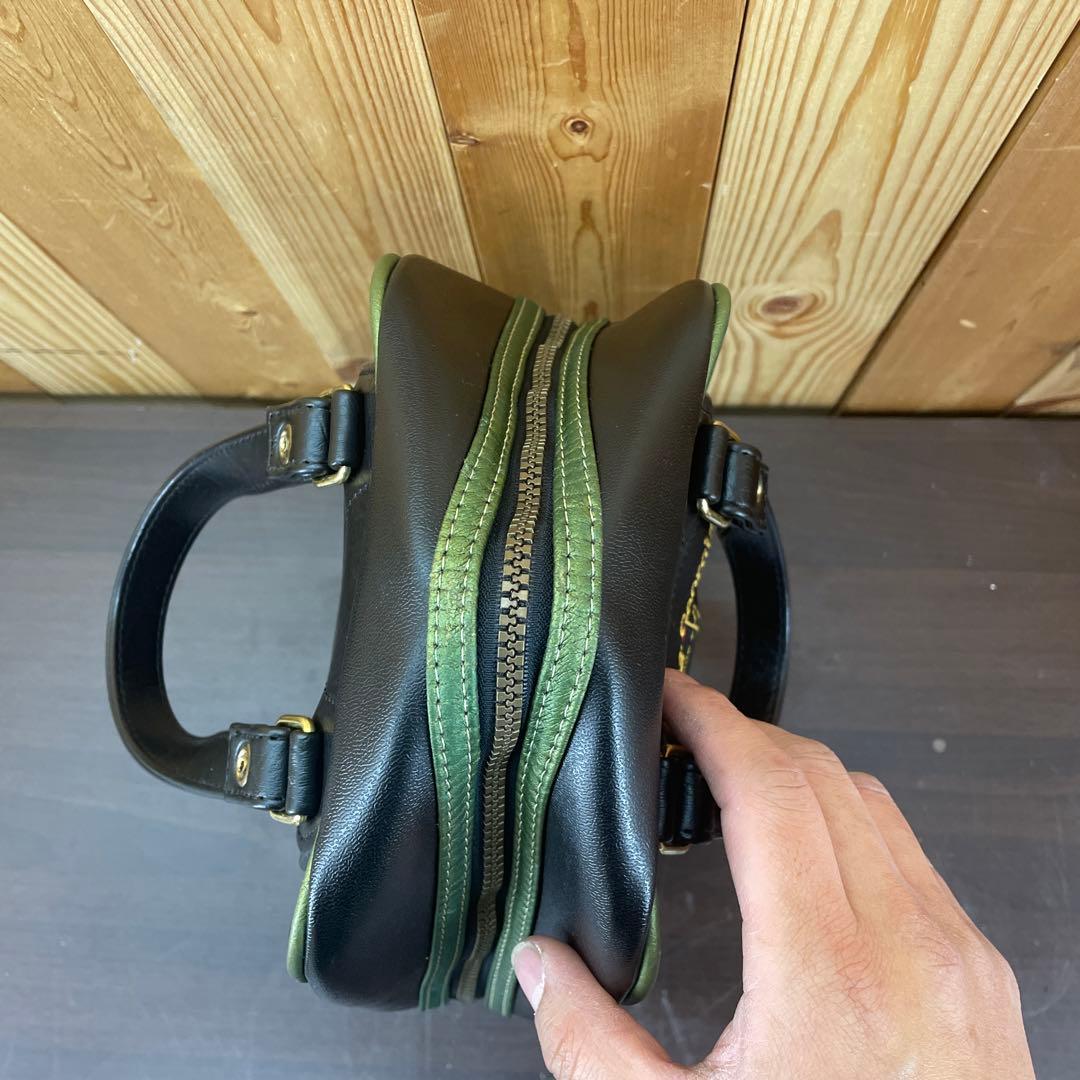 【美品】MIZUNO MASTERS ゴルフシューズバッグ　ブラック　合成皮革