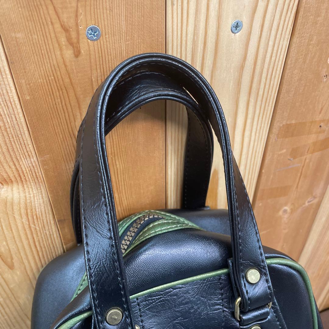 【美品】MIZUNO MASTERS ゴルフシューズバッグ　ブラック　合成皮革