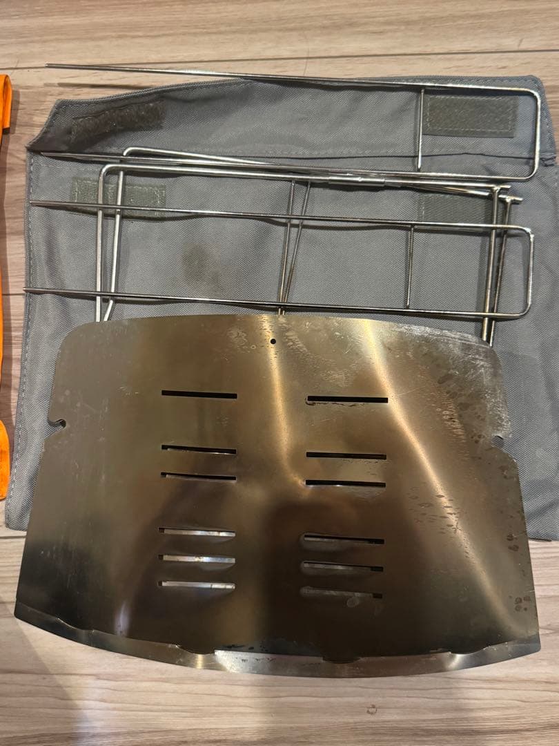 【美品】picagrill 398 バーベキューグリル 収納袋付　焚き火シート付