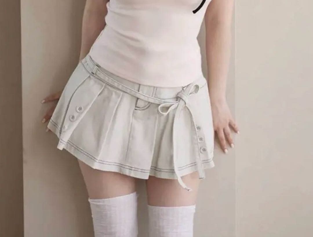 ANDMARYアンドマリー☆ Kika button mini skirt - メルカリ