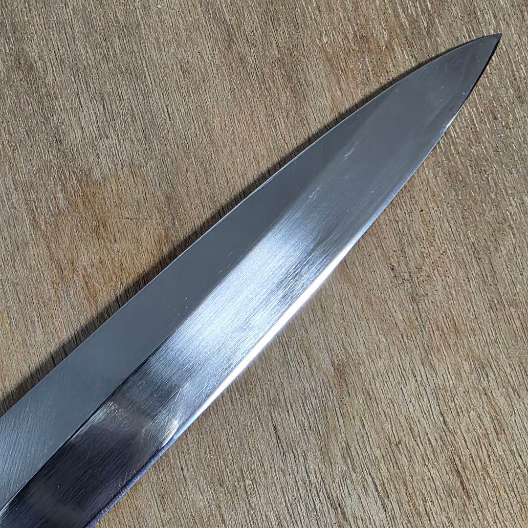 堺菊守 本焼 柳刃包丁 モリブデン 木製ハンドル - メルカリ