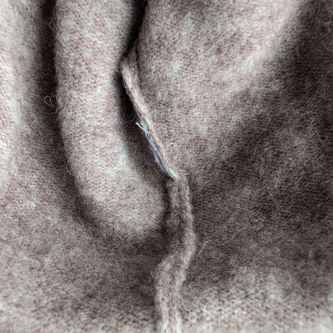 ストーンアイランド タートルネック ニット 袖ロゴ グレー 薄手生地 L相当