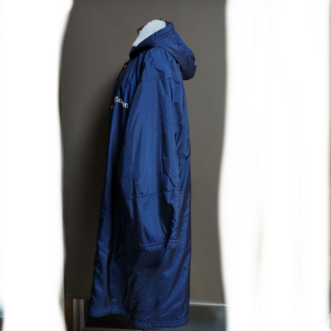 Mizuno ネイビー ベンチコート フリース裏地