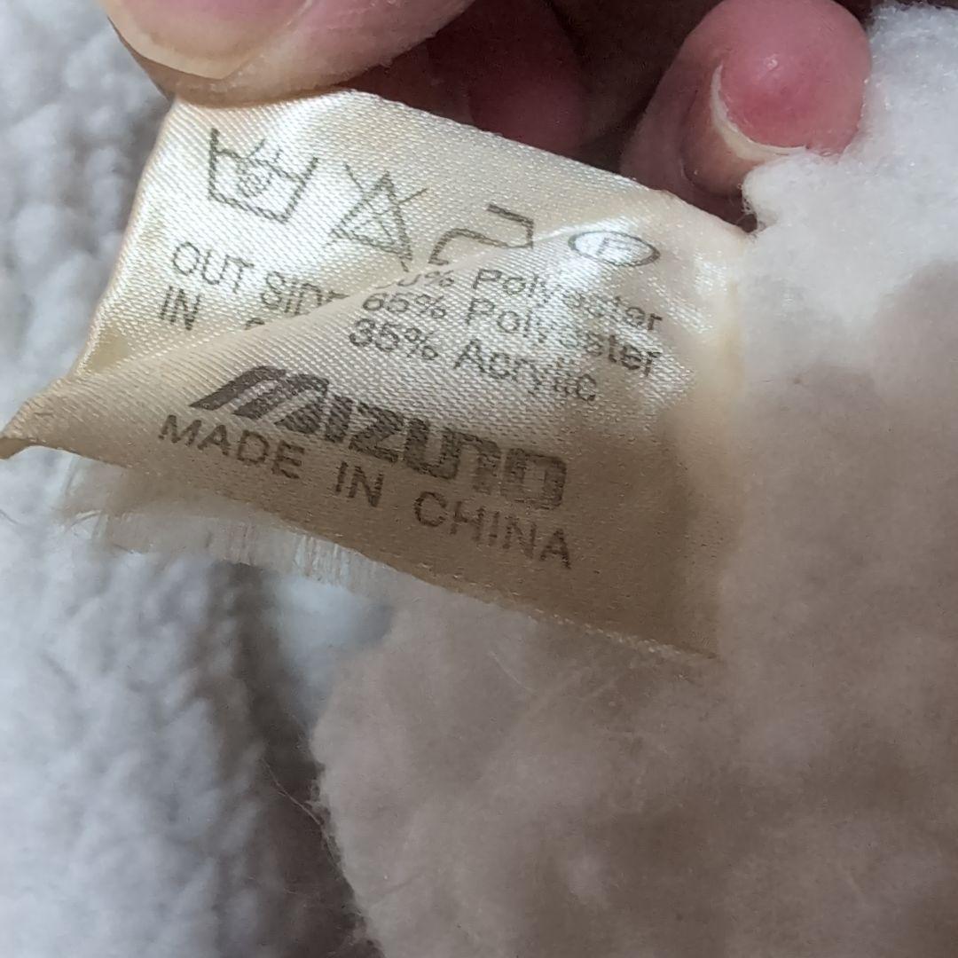 Mizuno ネイビー ベンチコート フリース裏地