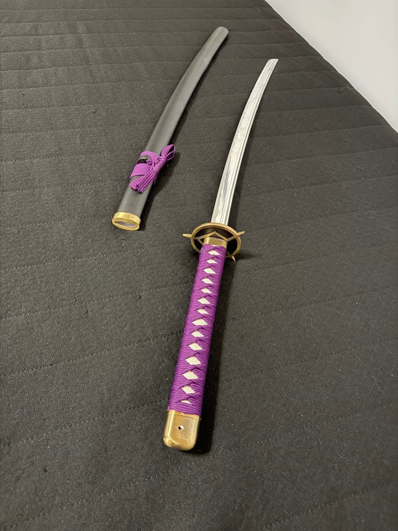 刀 かたな 剣 軽い 樋入り 印鎺 黒鞘 長尺 模造刀