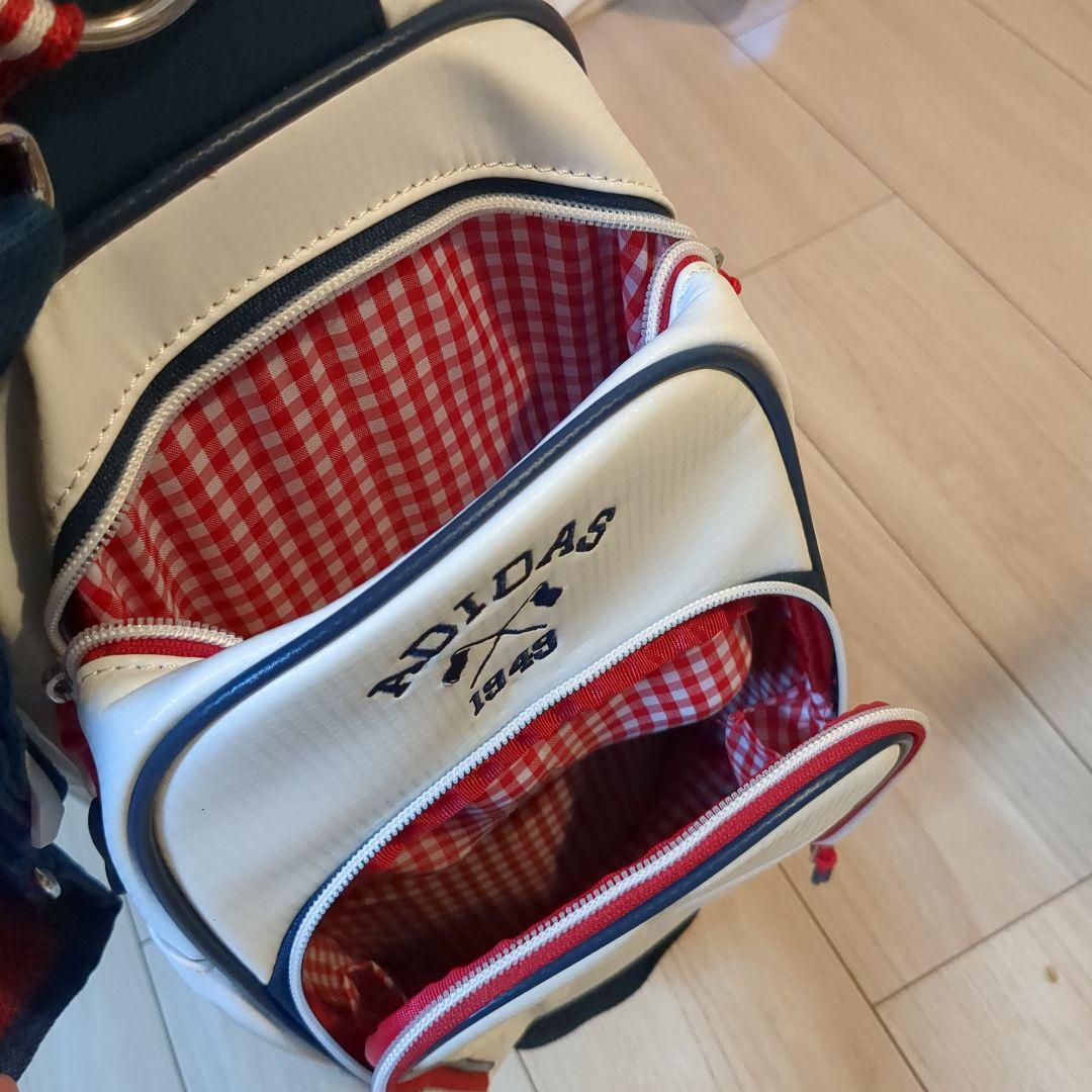 【美品】adidas ゴルフバッグ　ホワイト