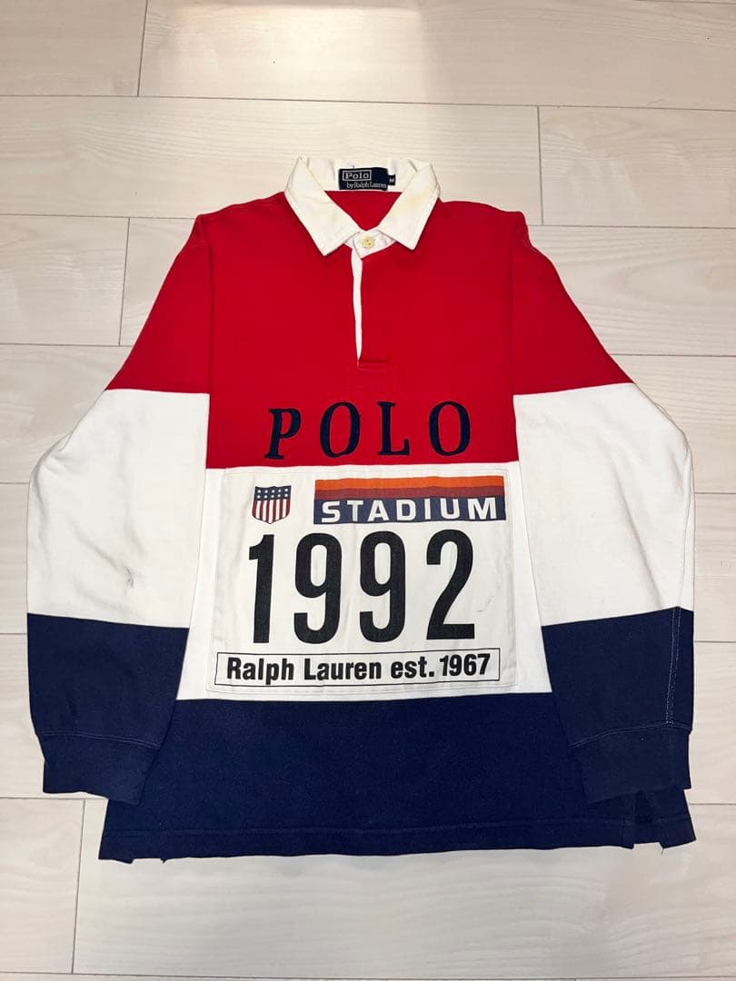 POLO RALPH LAUREN STADIUM 1992 ラガーシャツ - メルカリ