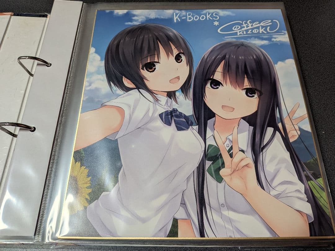 1/16終売】珈琲貴族先生 色紙バインダー＋色紙11枚セット