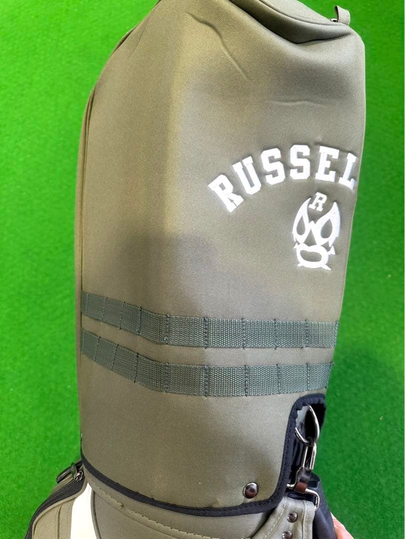 【超希少】ラッセルノ キャディバッグ 覆面デザイン 6個口 ネームプレート未使用
