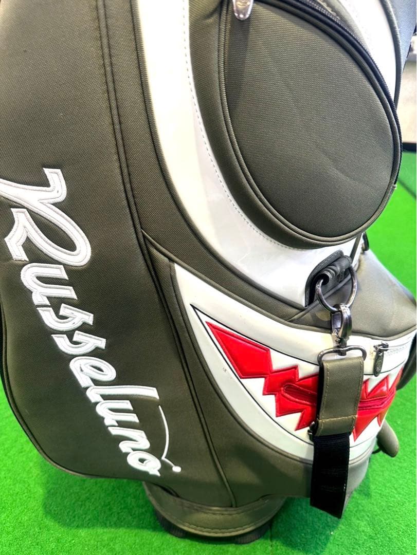 【超希少】ラッセルノ キャディバッグ 覆面デザイン 6個口 ネームプレート未使用