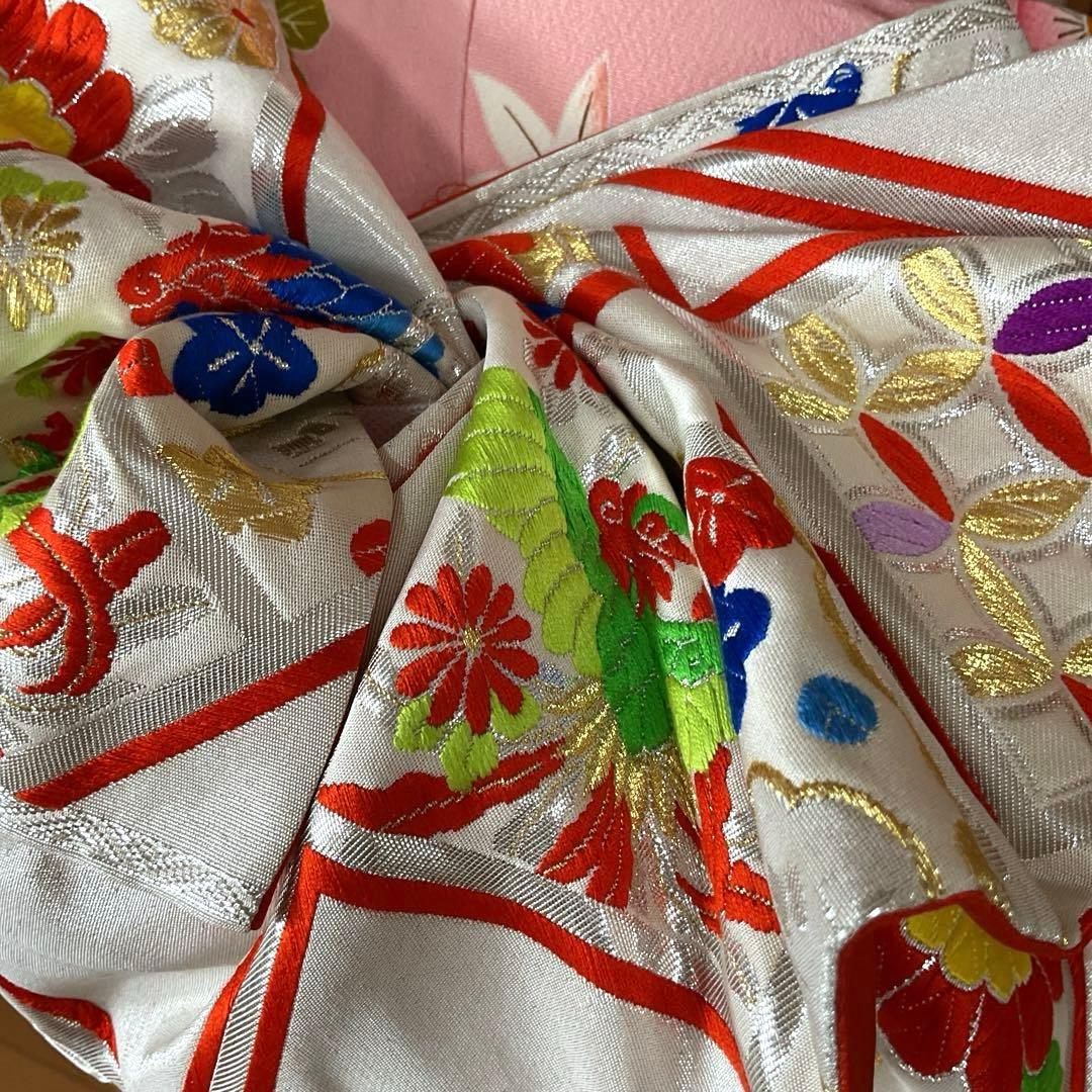 ぬぴぴNo.109 七五三　7歳　　正絹着物セット