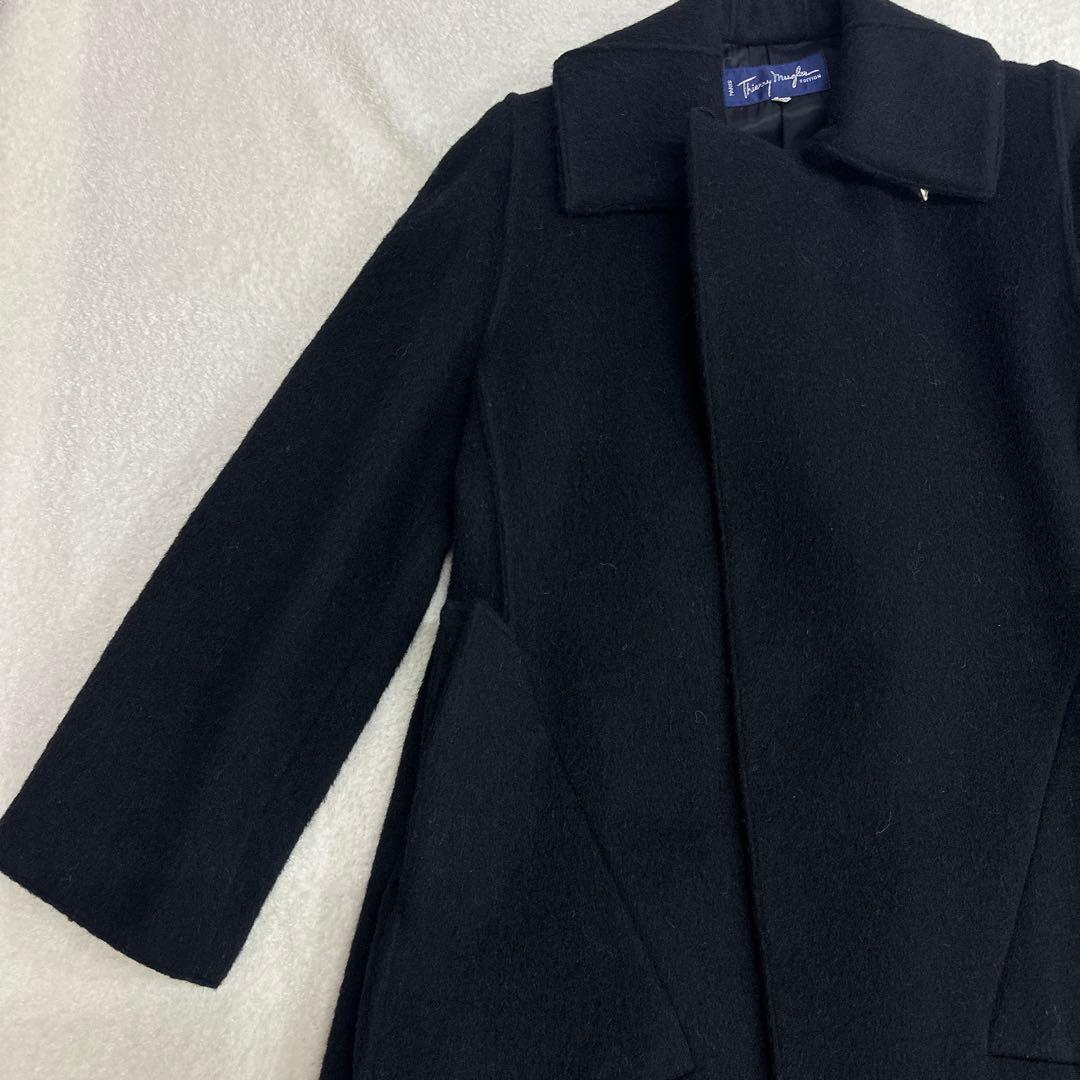 ティエリーミュグレー　アルパカ ウール ロングコート 購入タグ　予備部品付き
