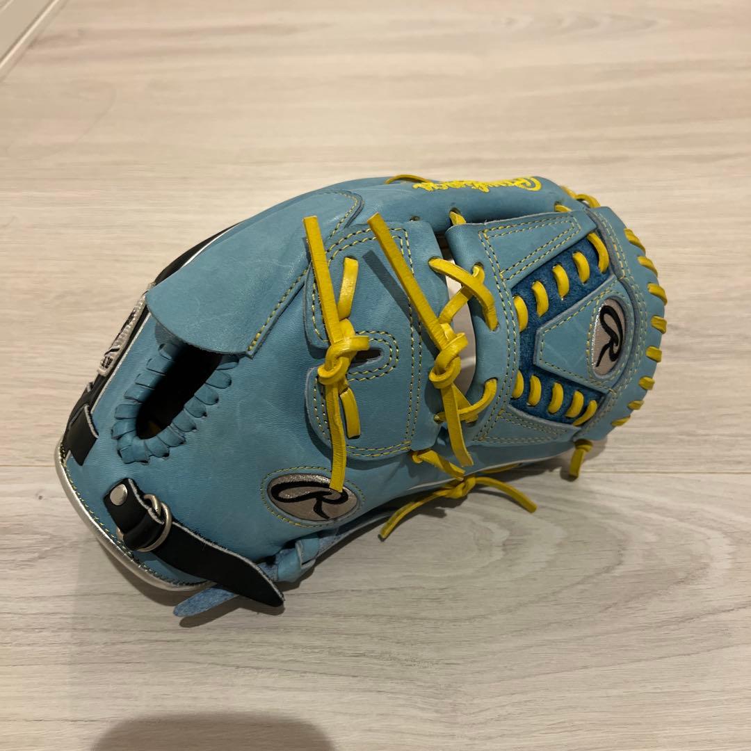 Rawlings 野球グローブ 水色/黒2024モデル】ローリングス 軟式