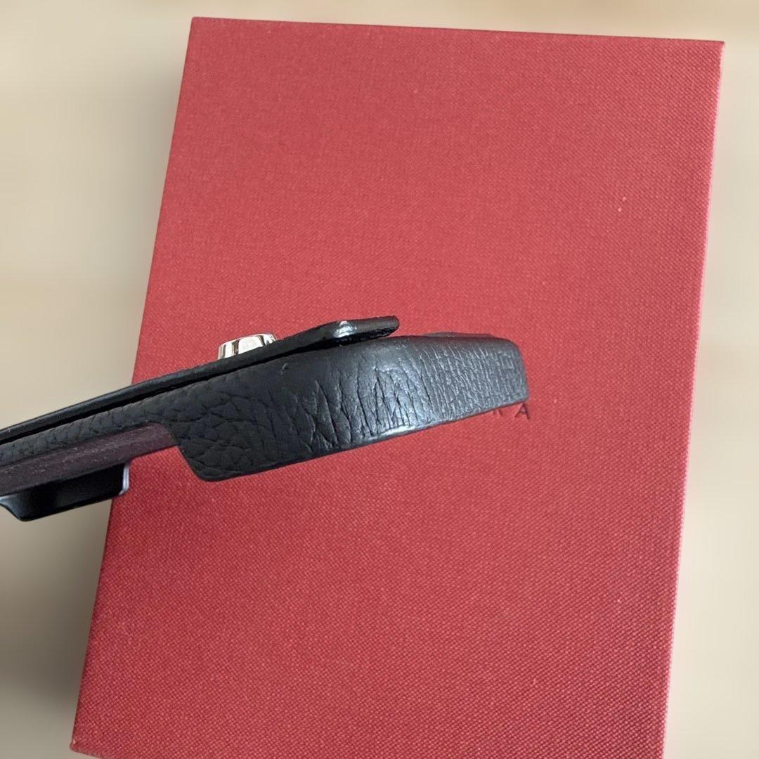 BONAVENTURA ブラック iPhone16proケース ストラップ付き