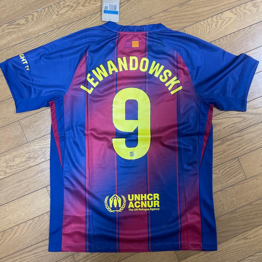 【aloha696】レヴァンドフスキ　バルセロナユニフォームM