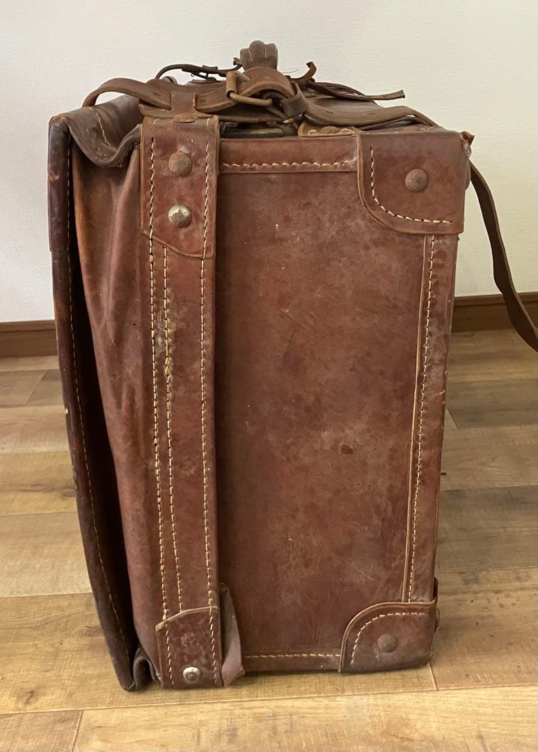 【昭和レトロ アンティーク】革製トランクバッグ ヴィンテージ