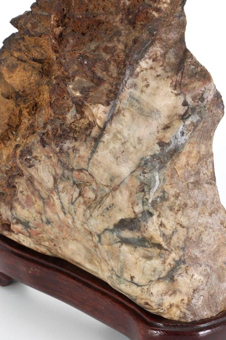 菊花石 菊紋石 大輪 紋石 台座付 3.2kg 鑑賞石 原石 自然石 美石 水石