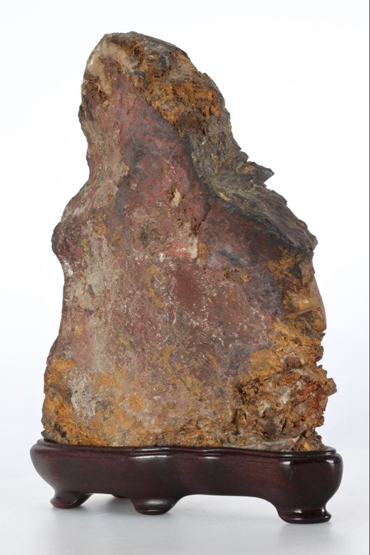 菊花石 菊紋石 大輪 紋石 台座付 3.2kg 鑑賞石 原石 自然石 美石 水石