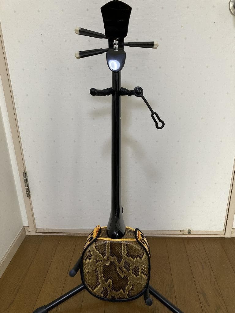 【美品】沖縄本蛇皮三線　ケース、付属品アリ