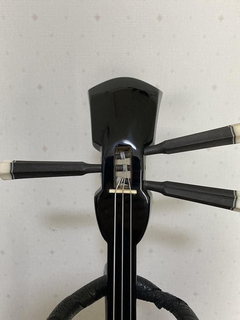 【美品】沖縄本蛇皮三線　ケース、付属品アリ